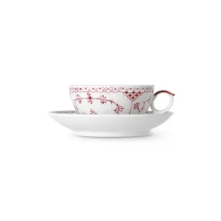 Royal Copenhagen Eksklusive Steldele|Purpur Musselmalet Halvblonde*Purpur Musselmalet Halvblonde kop og underkop, 22 cl