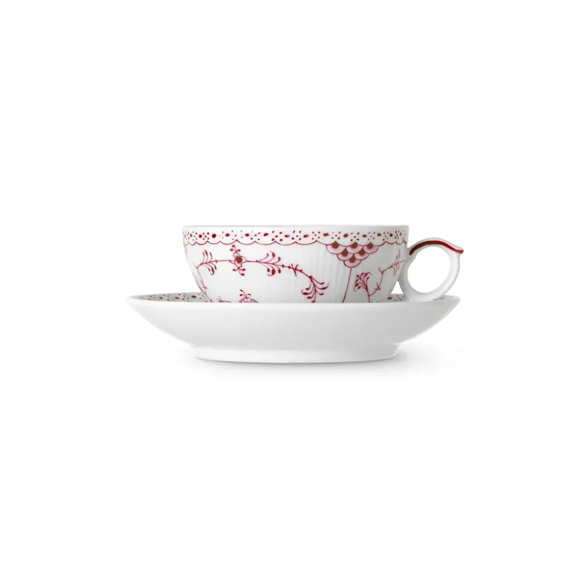 Royal Copenhagen Eksklusive Steldele|Purpur Musselmalet Halvblonde*Purpur Musselmalet Halvblonde kop og underkop, 22 cl