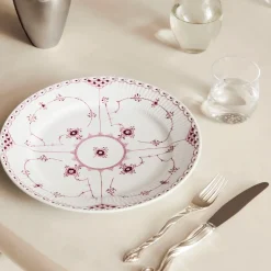 Royal Copenhagen Eksklusive Steldele|Purpur Musselmalet Halvblonde*Purpur Musselmalet Halvblonde tallerken, 27 cm