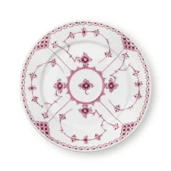 Royal Copenhagen Eksklusive Steldele|Purpur Musselmalet Halvblonde*Purpur Musselmalet Halvblonde tallerken, 22 cm