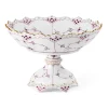 Royal Copenhagen Eksklusive Steldele|Purpur Musselmalet Helblonde Med Guld*Purpur Musselmalet Helblonde med Guld skål på høj fod, Limited Edition, 18,5 cm