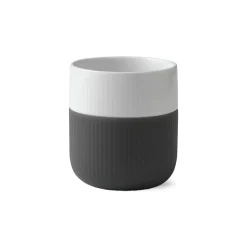 Royal Copenhagen Riflet Contrast|Kaffekopper*Riflet Contrast krus, , 35 cl Antracit