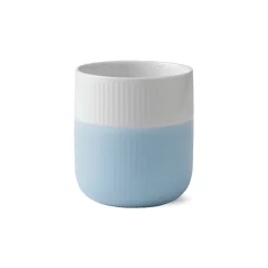 Royal Copenhagen Riflet Contrast|Kaffekopper*Riflet Contrast Krus, Dueblå, 35 cl Dueblå