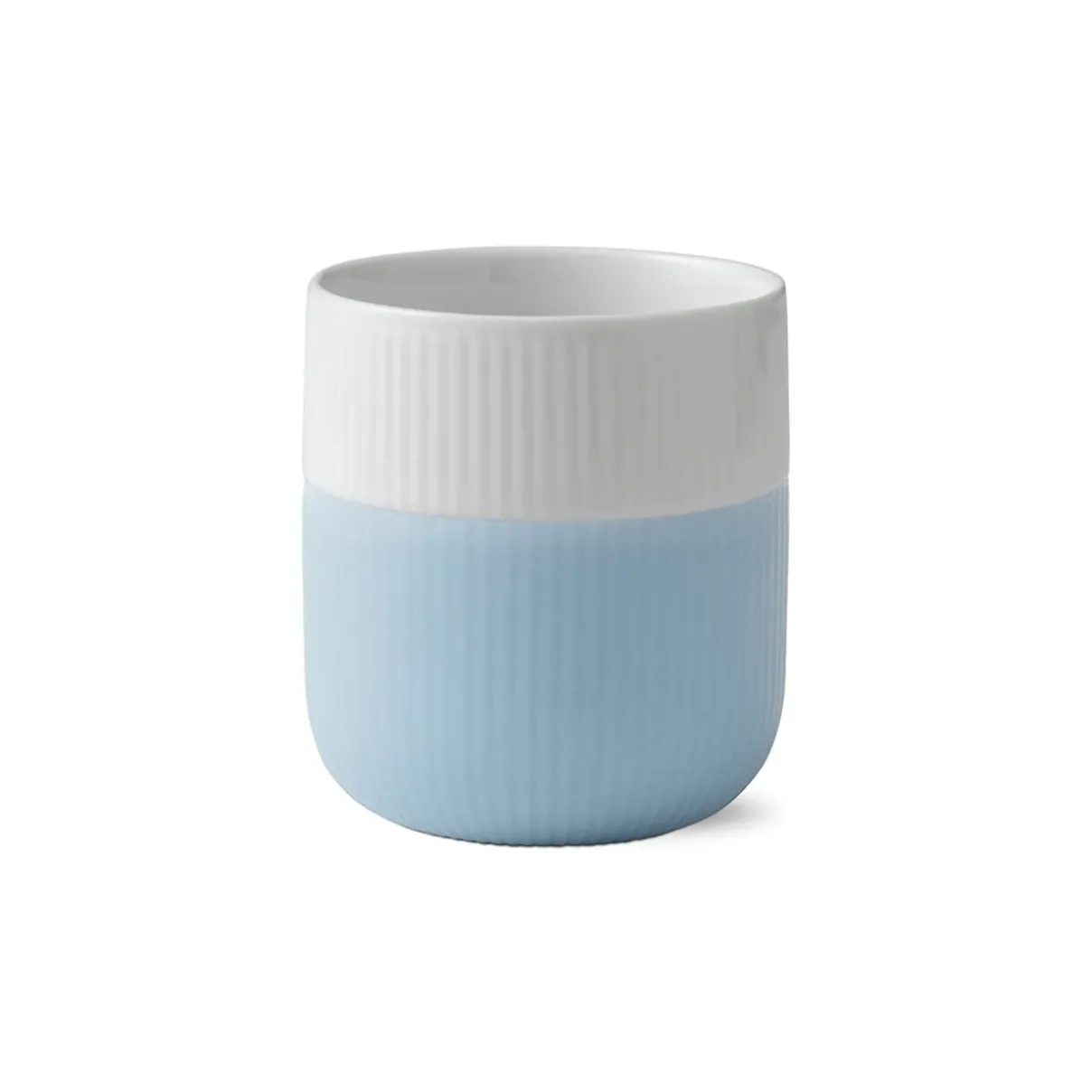 Royal Copenhagen Riflet Contrast|Kaffekopper*Riflet Contrast Krus, Dueblå, 35 cl Dueblå