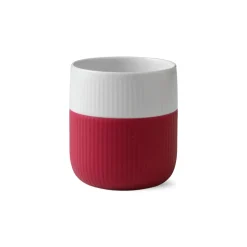 Royal Copenhagen Riflet Contrast|Kaffekopper*Riflet Contrast krus, Hindbær, 35 cl Hindbær