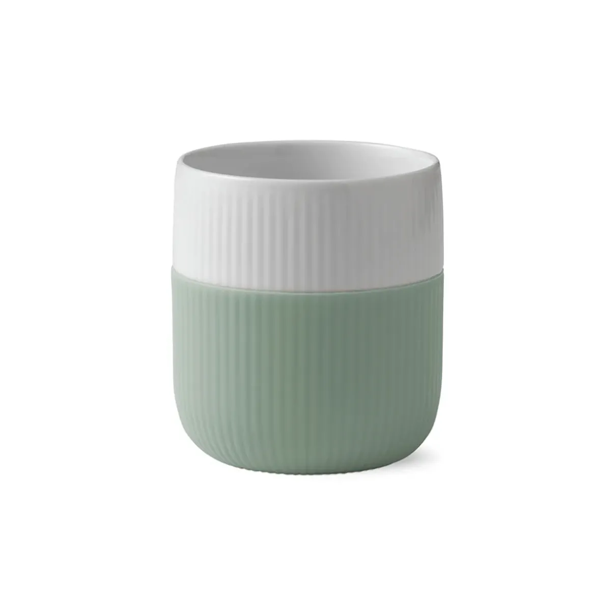 Royal Copenhagen Riflet Contrast|Kaffekopper*Riflet Contrast krus, , 35 cl Mos