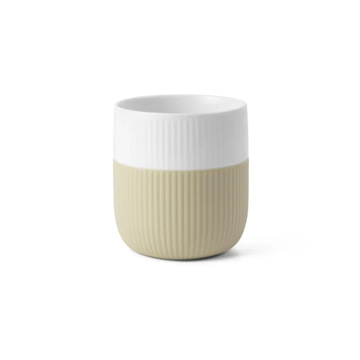 Royal Copenhagen Riflet Contrast|Kaffekopper*Riflet Contrast krus, , 35 cl Sand