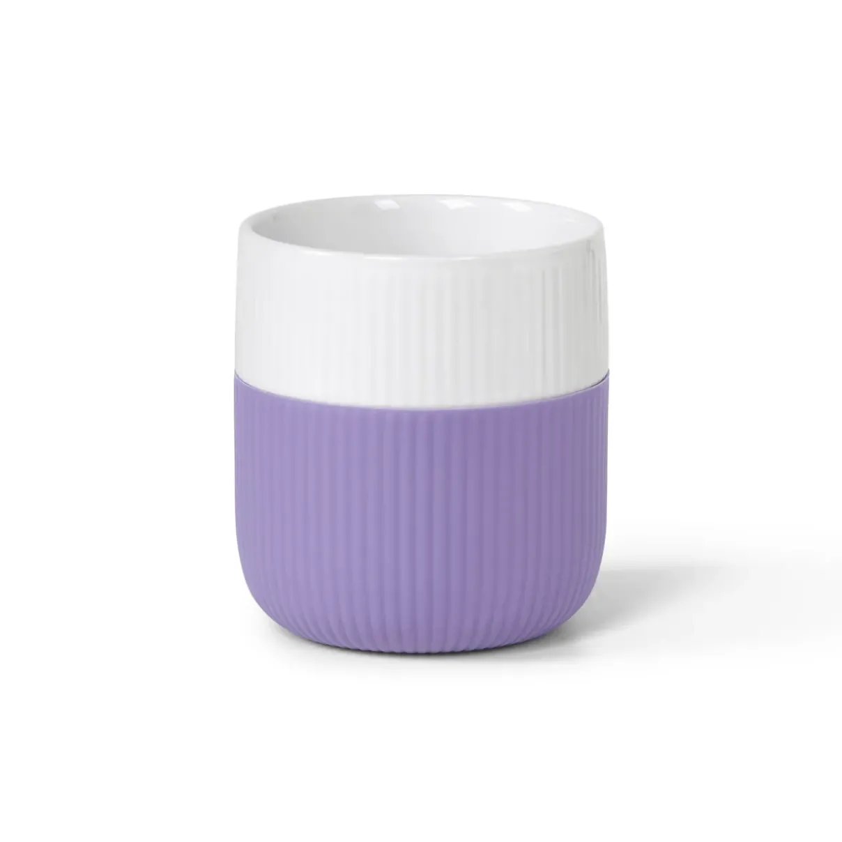 Royal Copenhagen Riflet Contrast|Kaffekopper*Riflet Contrast krus, Skovgrøn, 35 cl Lavendel