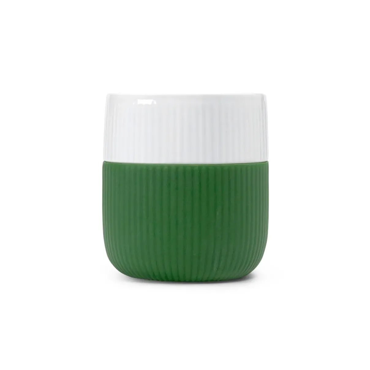 Royal Copenhagen Riflet Contrast|Kaffekopper*Riflet Contrast krus, Skovgrøn, 35 cl Skovgrøn