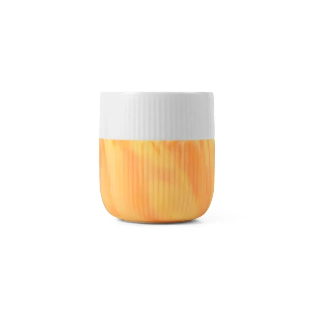 Royal Copenhagen Riflet Contrast|Kaffekopper*Riflet Contrast Marble krus, , 35 cl Fiery Yellow