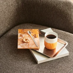Royal Copenhagen Riflet Contrast|Kaffekopper*Riflet Contrast Marble krus, , 35 cl Fiery Yellow