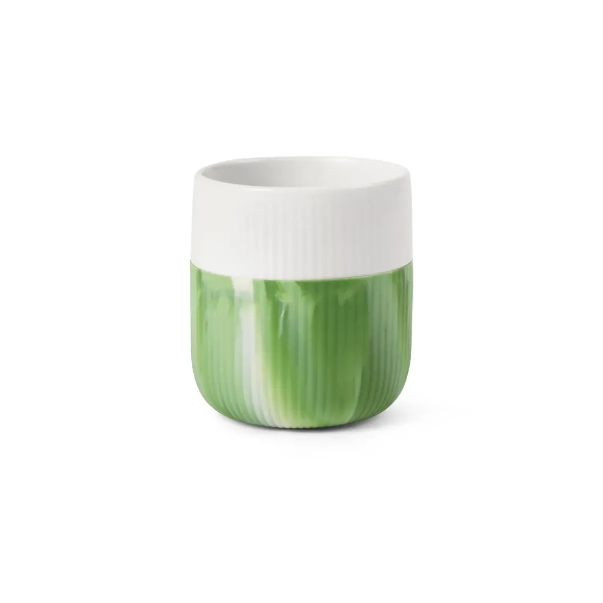 Royal Copenhagen Riflet Contrast|Tekopper*Riflet Contrast Marble krus, , 35 cl Green Grass
