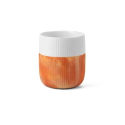 Royal Copenhagen Riflet Contrast|Kaffekopper*Riflet Contrast Marble krus, , 35 cl Warm Ochre