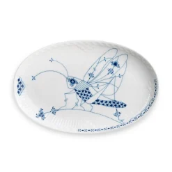Royal Copenhagen Eksklusive Steldele|Royal Creatures*Royal Creatures asiet, Græshoppe, 23,5 cm Græshoppe
