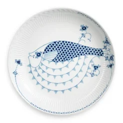 Royal Copenhagen Eksklusive Steldele|Royal Creatures*Royal Creatures lav skål, , 25 cm Kuglefisk