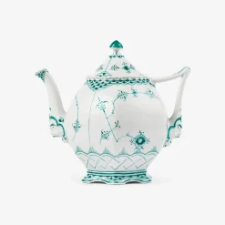 Royal Copenhagen Eksklusive Steldele|Smaragd Musselmalet Helblonde*Smaragd Musselmalet Helblonde tekande, 100 cl