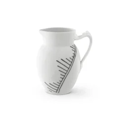 Royal Copenhagen Sort Mega Riflet|Kander*Sort Mega Riflet mælkekande, 38 cl