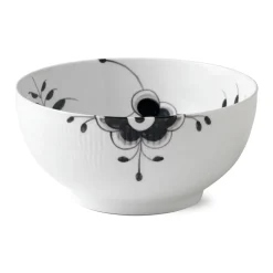 Royal Copenhagen Sort Mega Riflet|Salatskåle*Sort Mega Riflet skål, 310 cl