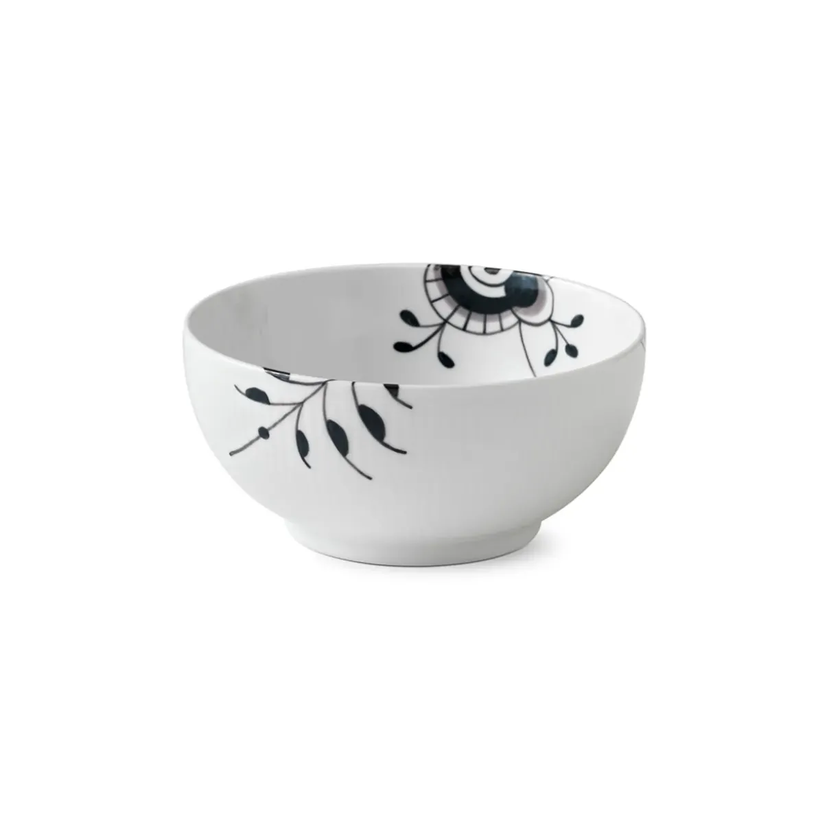 Royal Copenhagen Sort Mega Riflet|Salatskåle*Sort Mega Riflet skål, 110 cl