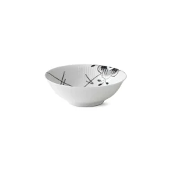 Royal Copenhagen Sort Mega Riflet|Snackskåle*Sort Mega Riflet skål, 35 cl