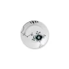 Royal Copenhagen Sort Mega Riflet|Desserttallerkener*Sort Mega Riflet tallerken, decoration 6, 19 cm