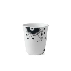 Royal Copenhagen Sort Mega Riflet|Kaffekopper*Sort Mega Riflet termokrus, 29 cl