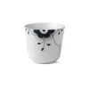 Royal Copenhagen Sort Mega Riflet|Kaffekopper*Sort Mega Riflet termokrus, 26 cl