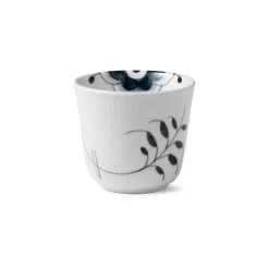 Royal Copenhagen Sort Mega Riflet|Kaffekopper*Sort Mega Riflet termokrus, 26 cl