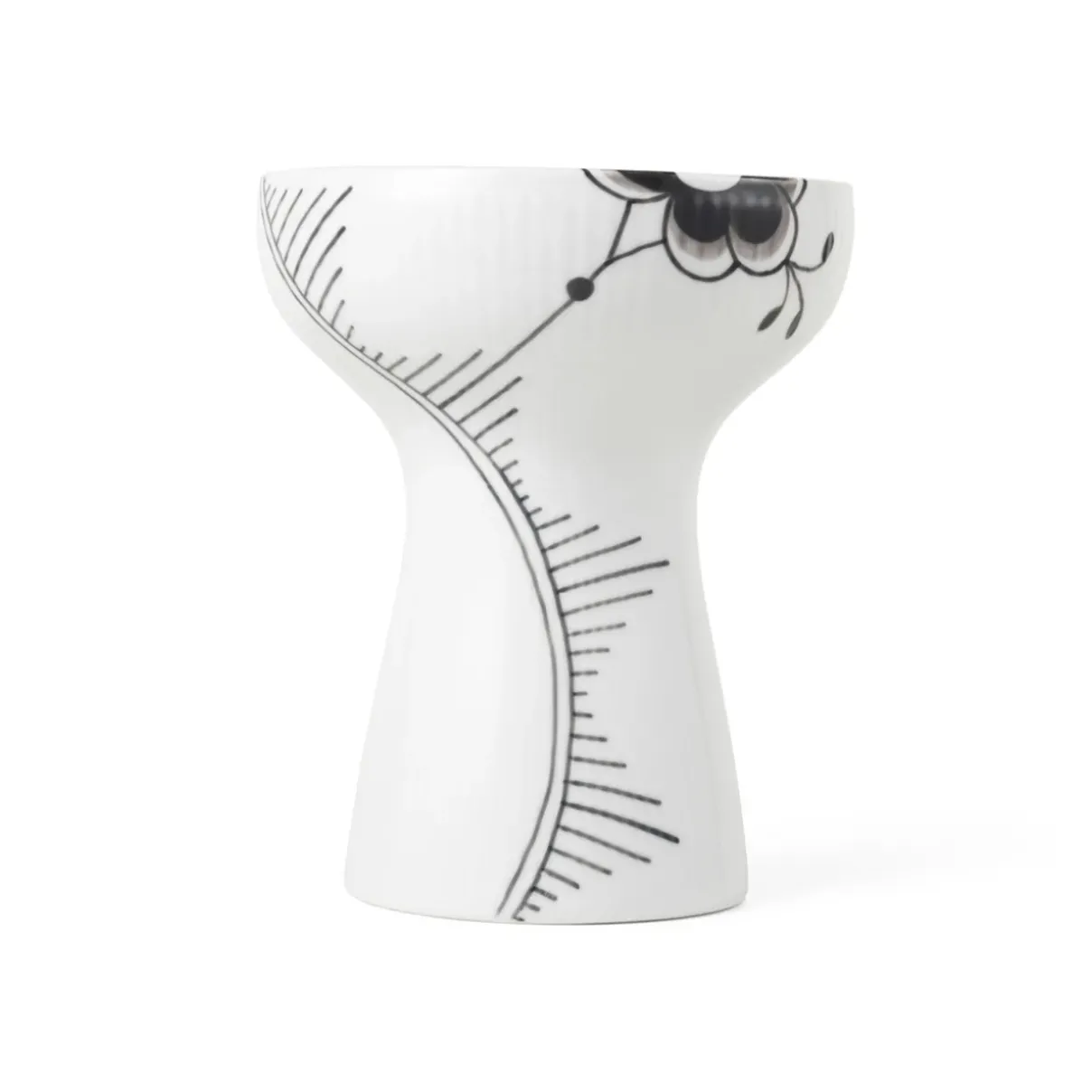 Royal Copenhagen Sort Mega Riflet|Home Décor*Sort Mega Riflet vase, 19 cm
