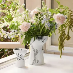 Royal Copenhagen Sort Mega Riflet|Home Décor*Sort Mega Riflet vase, 19 cm