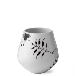 Royal Copenhagen Sort Mega Riflet|Home Décor*Sort Mega Riflet vase, 15 cm