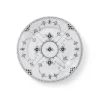 Royal Copenhagen Eksklusive Steldele|Sort Musselmalet Halvblonde*Sort Musselmalet Halvblonde tallerken, 22 cm
