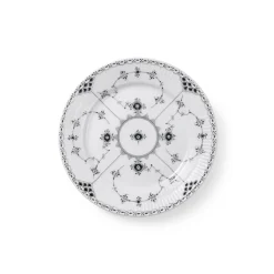 Royal Copenhagen Eksklusive Steldele|Sort Musselmalet Halvblonde*Sort Musselmalet Halvblonde tallerken, 19 cm