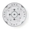 Royal Copenhagen Eksklusive Steldele|Sort Musselmalet Halvblonde*Sort Musselmalet Halvblonde tallerken, 27 cm