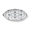 Royal Copenhagen Eksklusive Steldele|Sort Musselmalet Halvblonde*Sort Musselmalet Halvblonde asiet, 24,5 cm