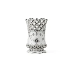Royal Copenhagen Eksklusive Steldele|Sort Musselmalet Helblonde*Sort Musselmalet Helblonde vase, 11 cm