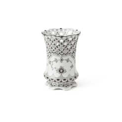 Royal Copenhagen Eksklusive Steldele|Sort Musselmalet Helblonde*Sort Musselmalet Helblonde vase, 11 cm