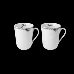 Royal Copenhagen Sort Riflet Blonde*Sort Riflet Blonde kop, , 33 cl, 2 stk. Bespoke