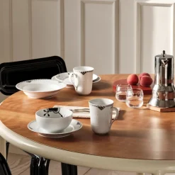 Royal Copenhagen Sort Riflet Blonde|Kaffekopper*kop, 36 cl, 2 stk. Sort Riflet Blonde