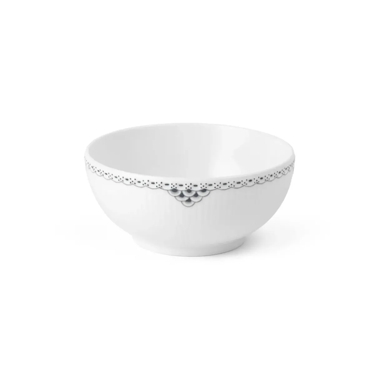 Royal Copenhagen Sort Riflet Blonde|Salatskåle*Sort Riflet Blonde skål, 73 cl