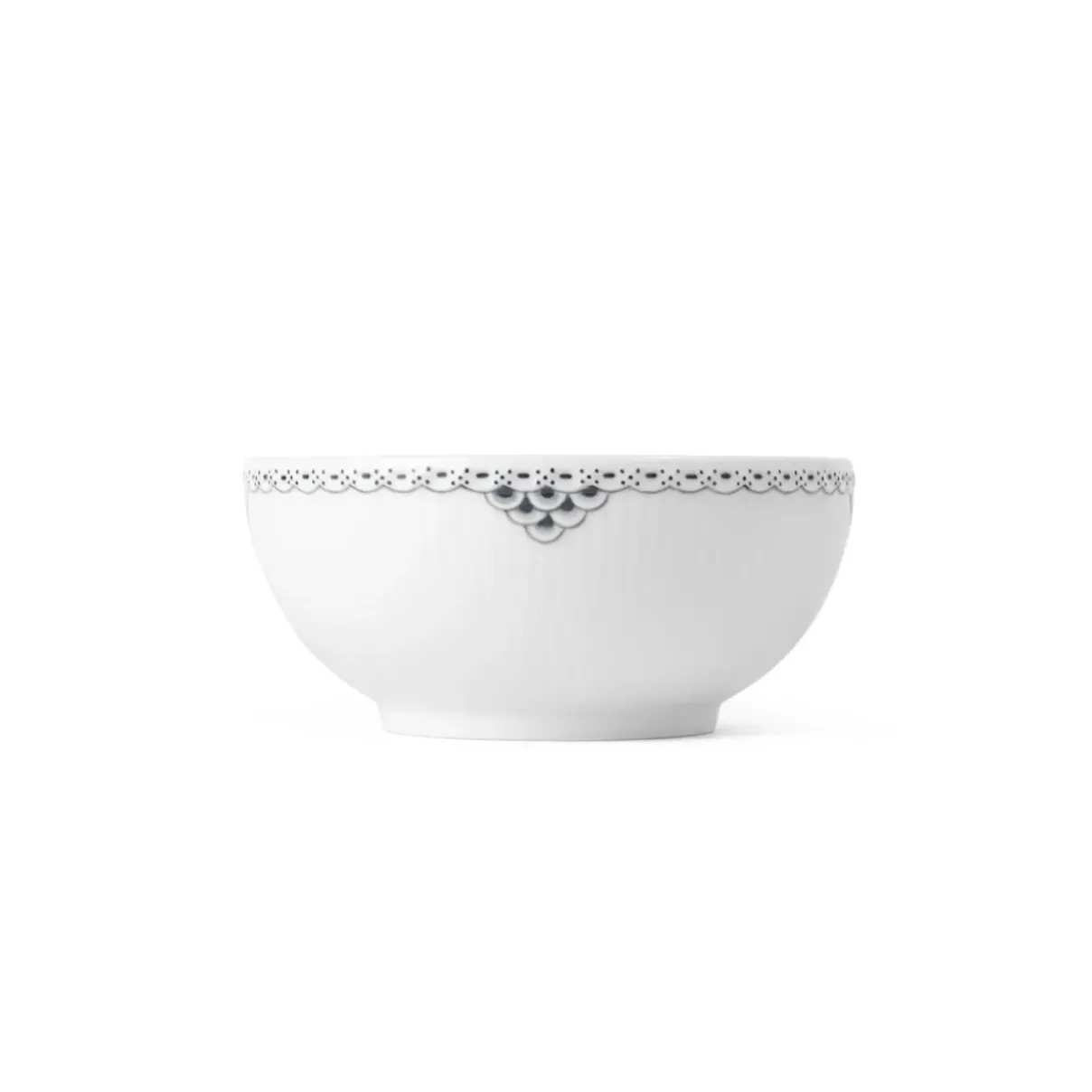 Royal Copenhagen Sort Riflet Blonde|Salatskåle*Sort Riflet Blonde skål, 73 cl