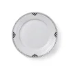 Royal Copenhagen Sort Riflet Blonde|Frokost Tallerkener*Sort Riflet Blonde tallerken, 22 cm