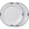 Royal Copenhagen Sort Riflet Blonde*Sort Riflet Blonde tallerken, 27 cm, 2 stk.