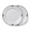 Royal Copenhagen Sort Riflet Blonde|Middagstallerkener*Sort Riflet Blonde tallerken, 22 cm, 2 stk.