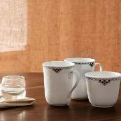 Royal Copenhagen Sort Riflet Blonde|Kaffekopper*termokrus, 26 cl Sort Riflet Blonde