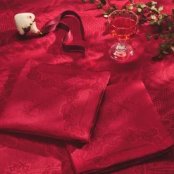 Royal Copenhagen Stjerne Riflet Jul|Julepynt*Stjerne Riflet Jul dug, rød, 270 x 145 cm