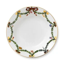 Royal Copenhagen Stjerne Riflet Jul|Dybe Tallerkener*Stjerne Riflet Jul dyb tallerken, 24,5 cm