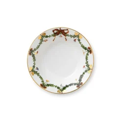 Royal Copenhagen Stjerne Riflet Jul|Dybe Tallerkener*Stjerne Riflet Jul dyb tallerken, 17 cm