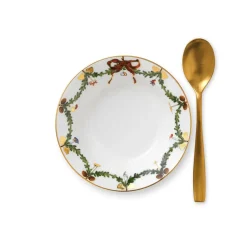 Royal Copenhagen Stjerne Riflet Jul|Dybe Tallerkener*Stjerne Riflet Jul dyb tallerken, 17 cm
