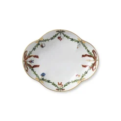 Royal Copenhagen Stjerne Riflet Jul|Fade*Stjerne Riflet Jul fad, 22 cm